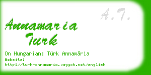 annamaria turk business card